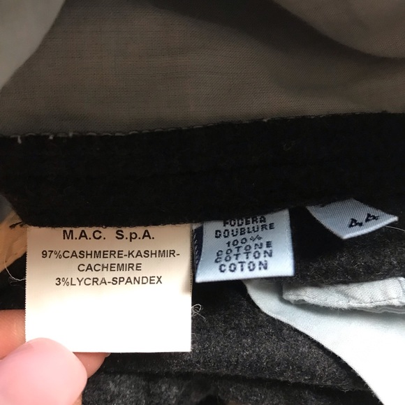 Malo gray cashmere cuffed pants - Picture 7 of 8